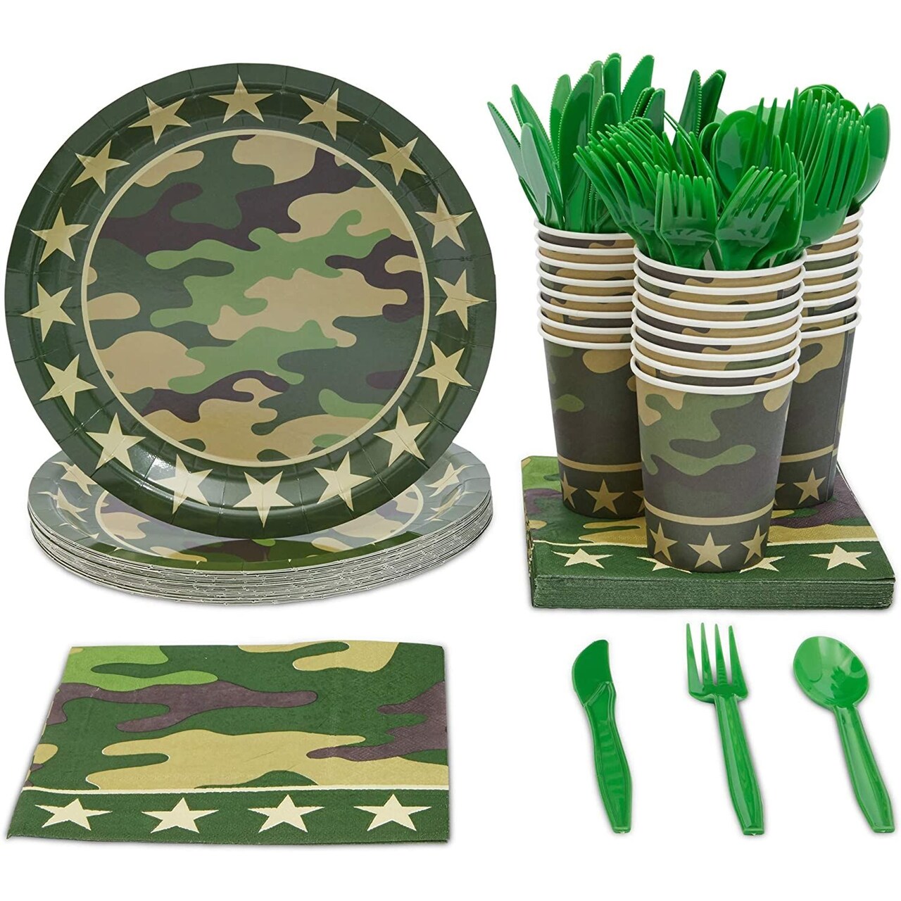 Camo paper hot sale plates